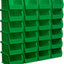 Contenedores plástico apilables 5x4x3" verde