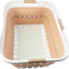 Cesta plegable plástico para ropa sucia 42l blanco