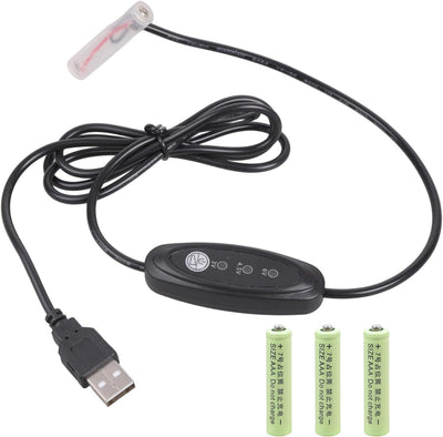 Convertidor USB a AAA 3V-6V 3A con cable