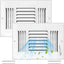 2 Pzas Cubiertas Ventilación 10x8" Techo Pared Metal 3 Vías