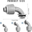 Conector hermético PVC 90 grados para hogar cocina baño