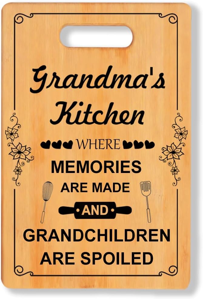 Regalo abuela tabla cortar cocina cumpleaños Navidad