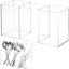 Organiz. cubiertos acrílico soporte plástico cocina