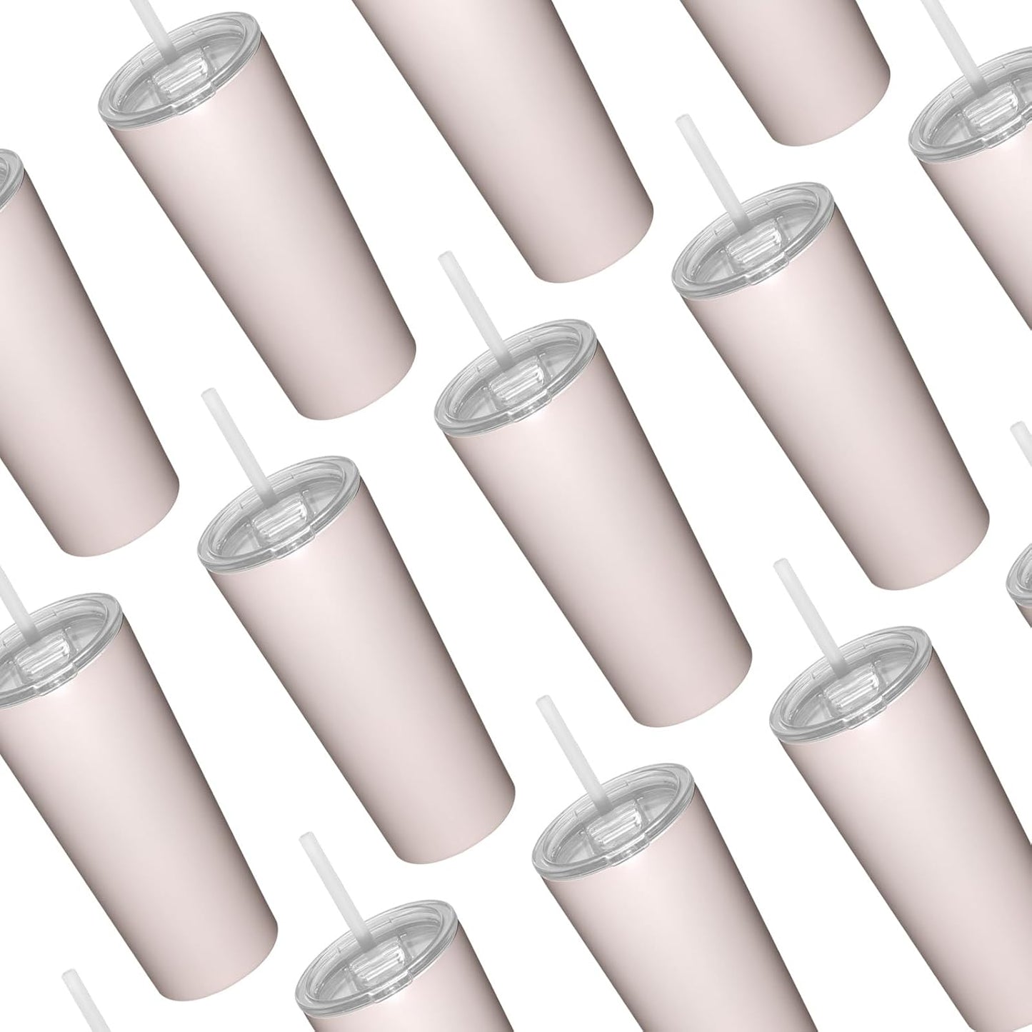 Vaso térmico acero inox 2en1 con tazón 22oz color beige rosa