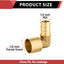 10 Accesorios Crimpado PEX 1/2x1/2 Adaptador Cobre Codo 90 Grados
