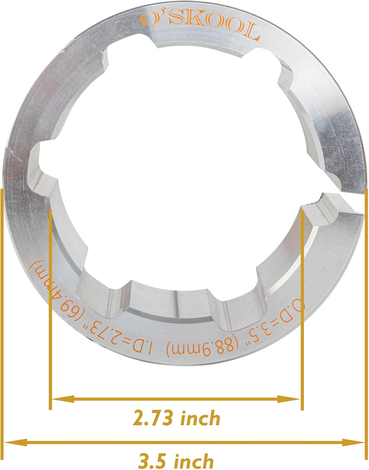 Collar adaptador enrutador 3.5 a 2.73 pulg para RTS05 modelo RTS019