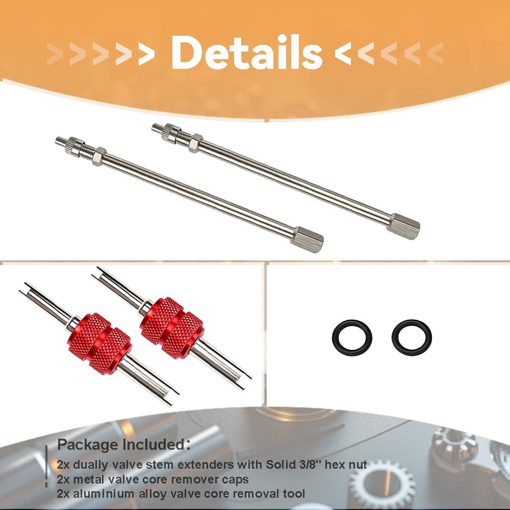 2 Extensores Vástago Válvula 6" comp RV Camiones Ram 3500