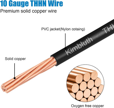 Cable cobre trenzado 10 AWG 600V forro nailon residencial