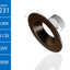 Lámpara LED empotrable bronce 5/6pulg 1200lm 3000K