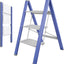 Escalera aluminio 3 escalones antiderrap plegable 330lb