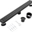 Drenaje ducha 32" acero inox 304 rectangular negro mate