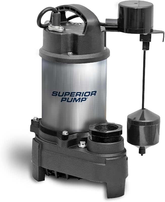 Bomba sumidero acero inox 1/2 HP interruptor vertical