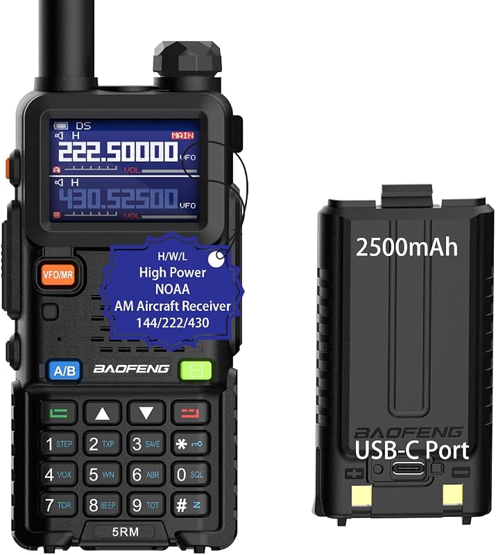 Radio bidireccional UV5R 10W para adultos camping caza