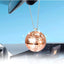 Adorno espejo coche bola discoteca oro rosa 2pulg