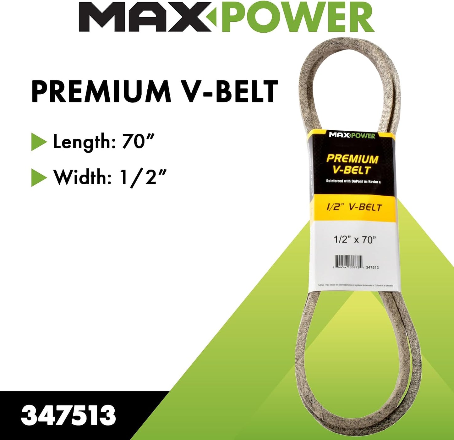 Correa reforzada fibra kevlar 1/2x70