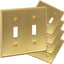 Cubiertas interruptor luz palanca doble metal dorado