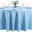 Mantel redondo 120pulg poliéster lavable para bodas