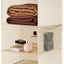 Organiz. colgante armario 5 estantes tela 4 bolsillos beige