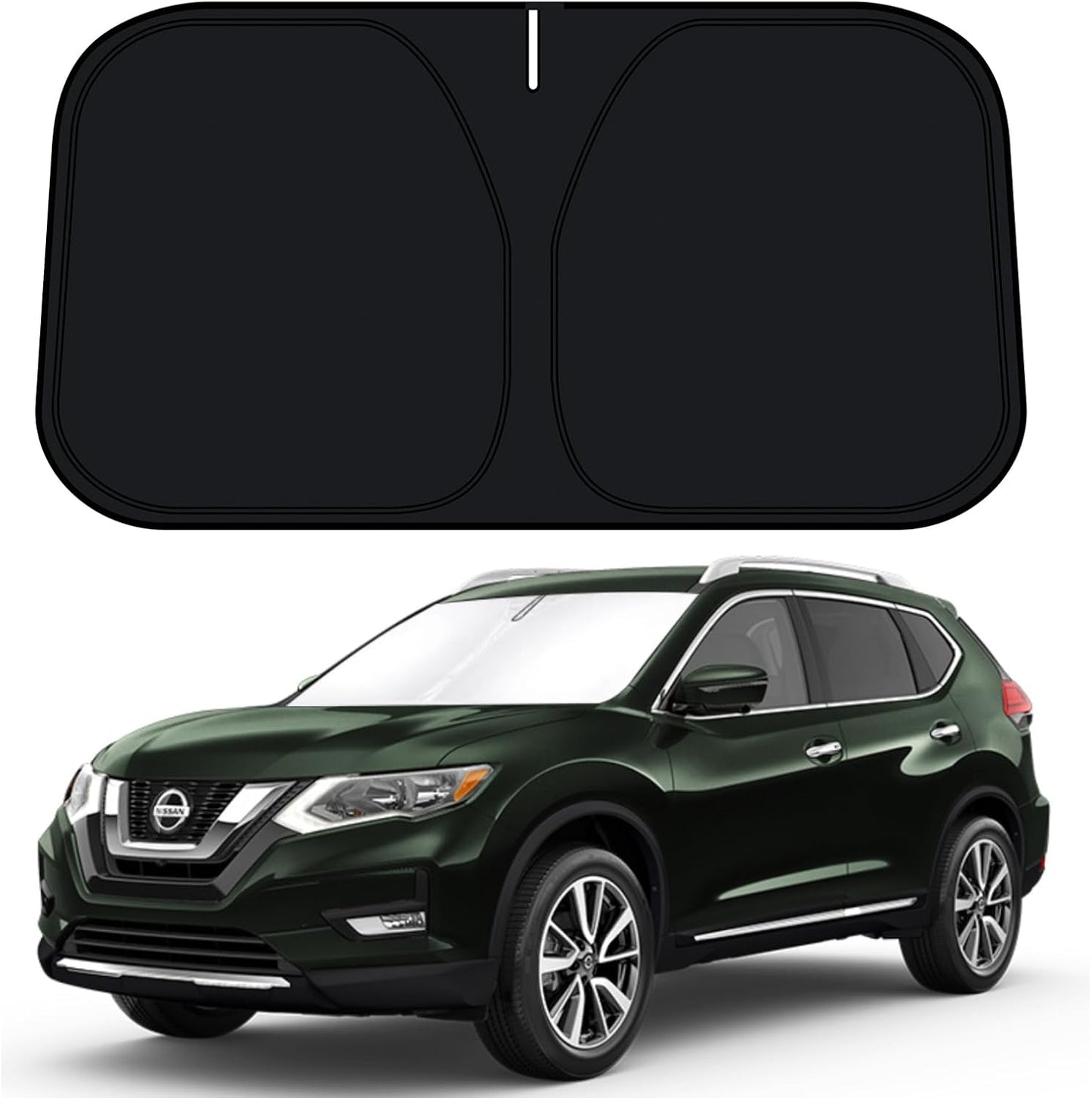 Parasol parabrisas Nissan Rogue 14-20 210T 2 capas plegable