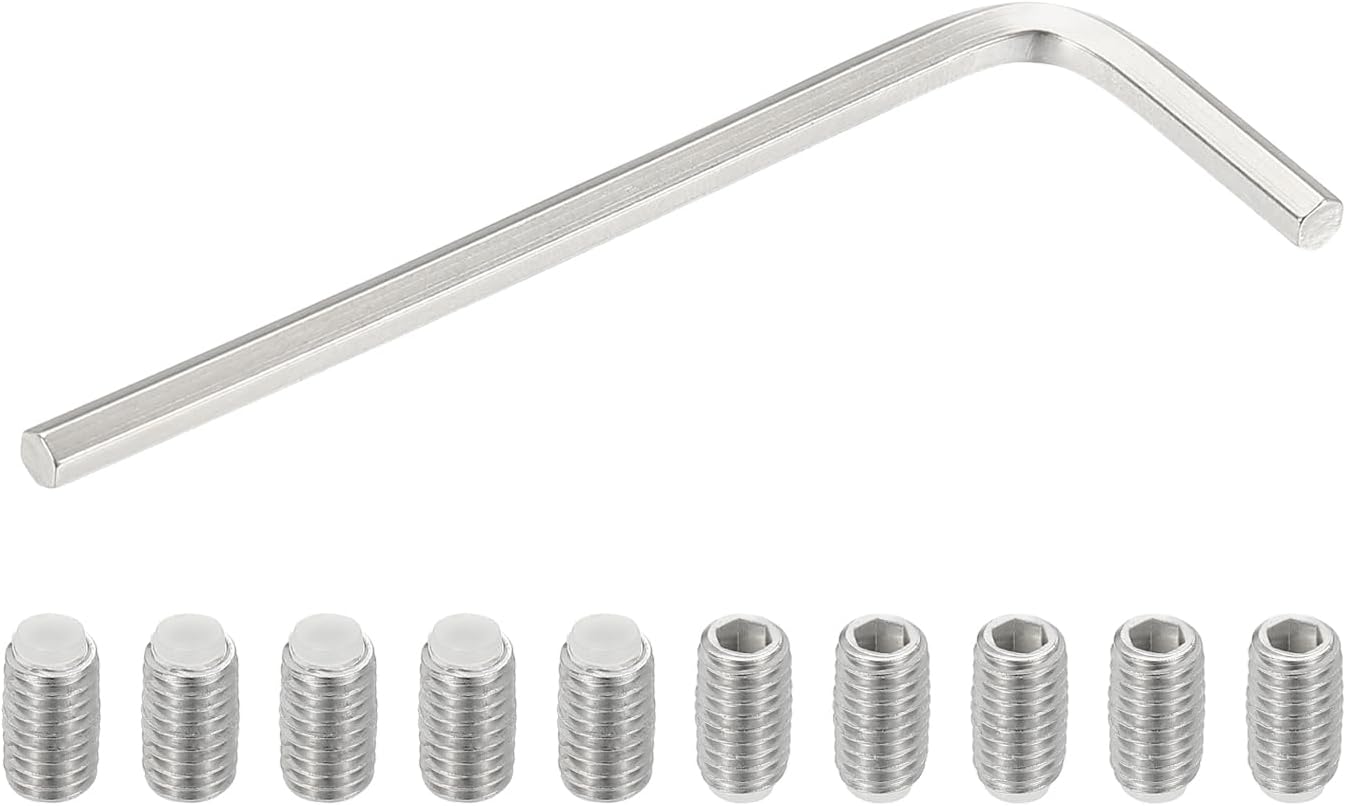 Tornillo acero inox 304 M6x10mm cabeza hexagonal 10 pzas