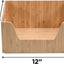 Set 2 Cajas Bambú Frente Abierto Organiz. Cocina