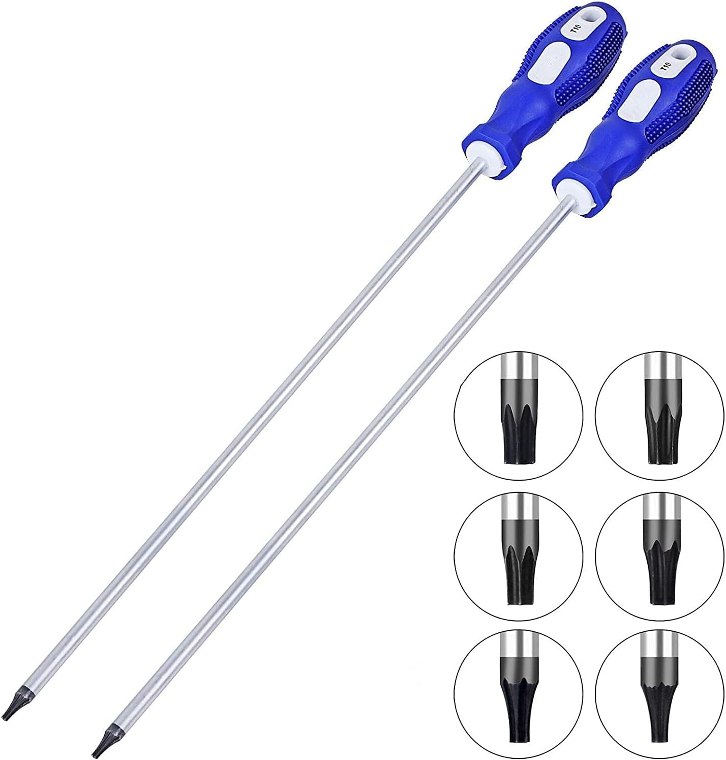 Set 6 Pzas Destornilladores Torx Magnéticos T10-T30 12pulg