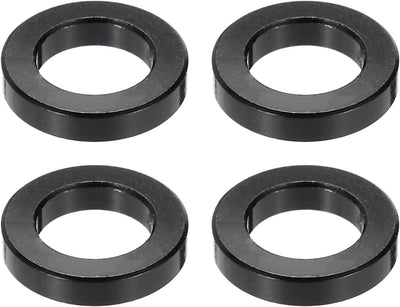 4 Espaciadores Aluminio M6 1/4x3/8" Redondo Negro