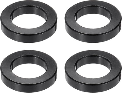 4 Espaciadores Aluminio M6 1/4x3/8" Redondo Negro