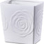 Cubo basura cerámica blanca rosa 2.5gal cocina sala