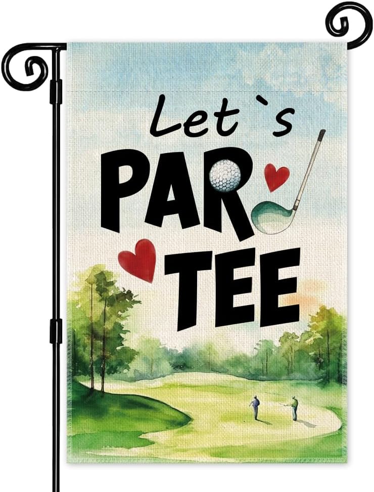 Bandera jardín doble cara para patio golf cumpleaños