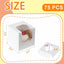 75 Cajas Cupcakes Ventana Alimenticio Portador Blanco