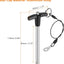 4 Pzas Pasadores Bloqueo T Acero Inox 8x80mm