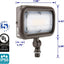 Luz patio LED 30W 3000K 3000lm certificada UL