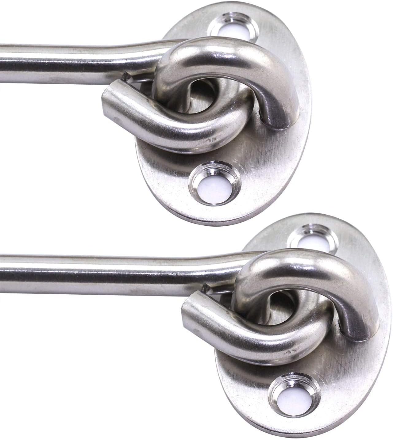 2 Ganchos Cabina 3pulg Pestillo Ojo Antiviento Acero Inox