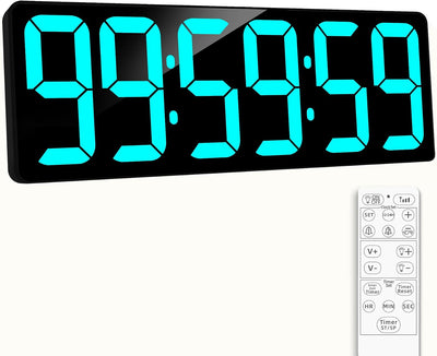 Reloj pared temporizador digital 17pulg control remoto LED DST