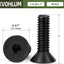 40 Pzas Tornillos Allen Acero Carbono Grado 10.9 Negro