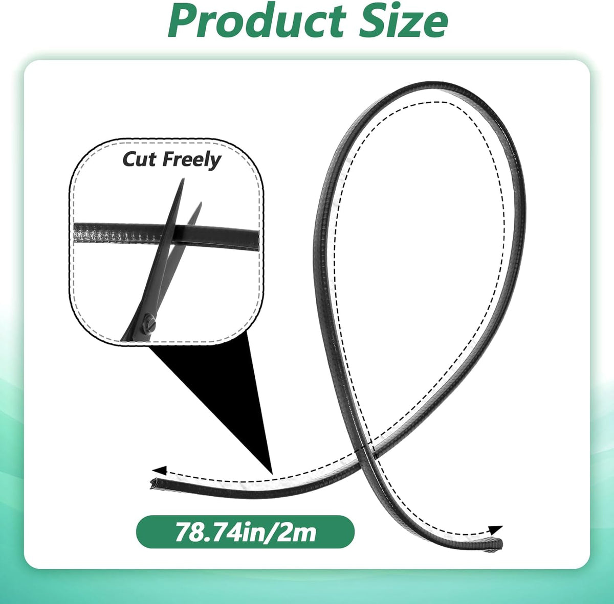 Tira proteccion borde resistente impacto 78.8pulg acero antiderrap