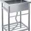 Fregadero acero inox 24x20x41pulg independiente con grifo