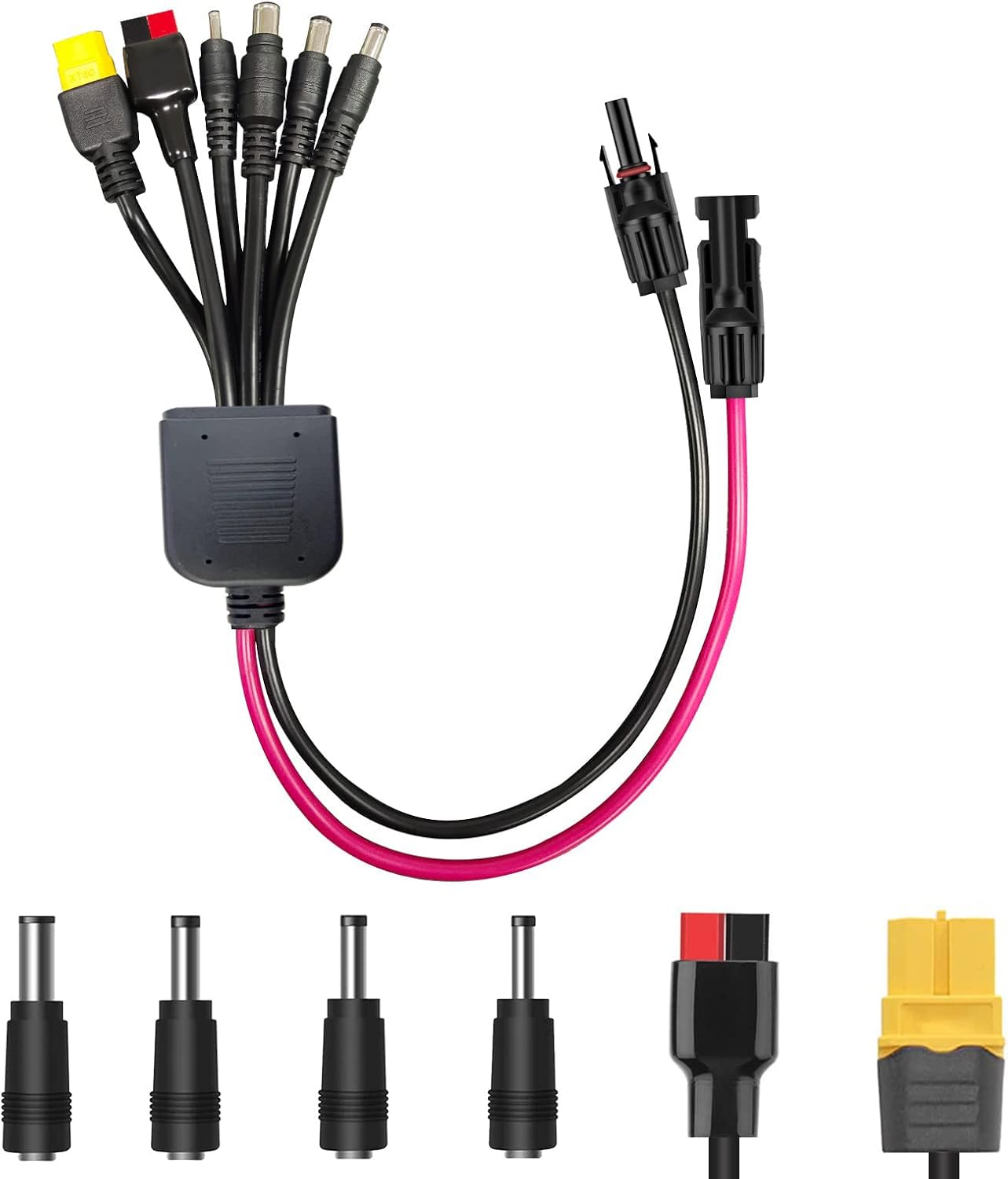 Kit conector solar 6en1 con cables adaptador universal