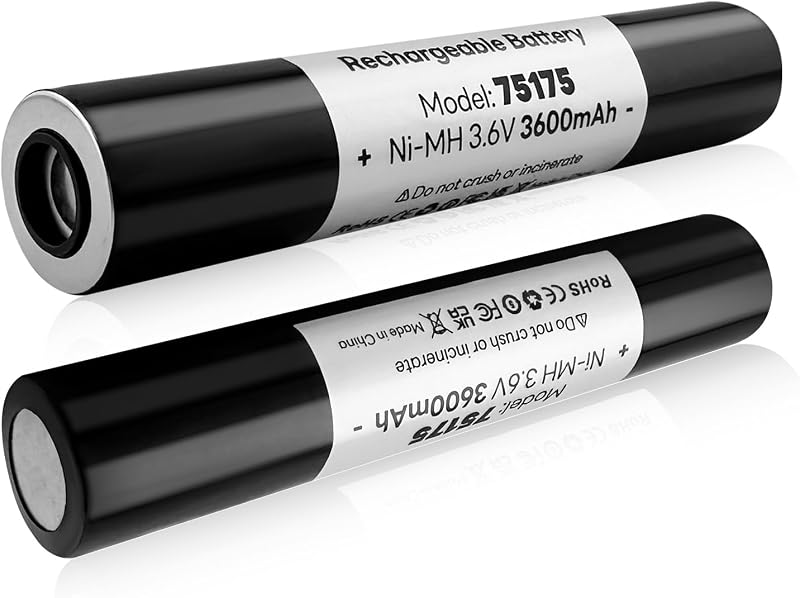 2 Baterías 3600mAh Ni-MH para linterna Streaml ight Stinger