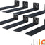 Soportes flotantes 4" acero negro comp 8 Pzas
