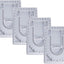 4 Pzas Placas Collar Cuerda con Cuentas Bandeja Medición