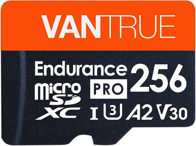 Tarjeta SD microSDXC 256 GB U3 4K con adaptador para cámaras