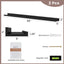 Estantes flotantes madera 55" para sala dormitorio cocina