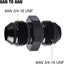 Acoplador manguera combustible 4PCS negro