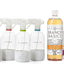 Kit limpiador multiusos vidrio baño lavandería 3 botellas