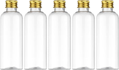 Botella viaje 3.4oz con tapa rosca 100ml transparente