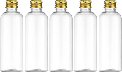 Botella viaje 3.4oz con tapa rosca 100ml transparente