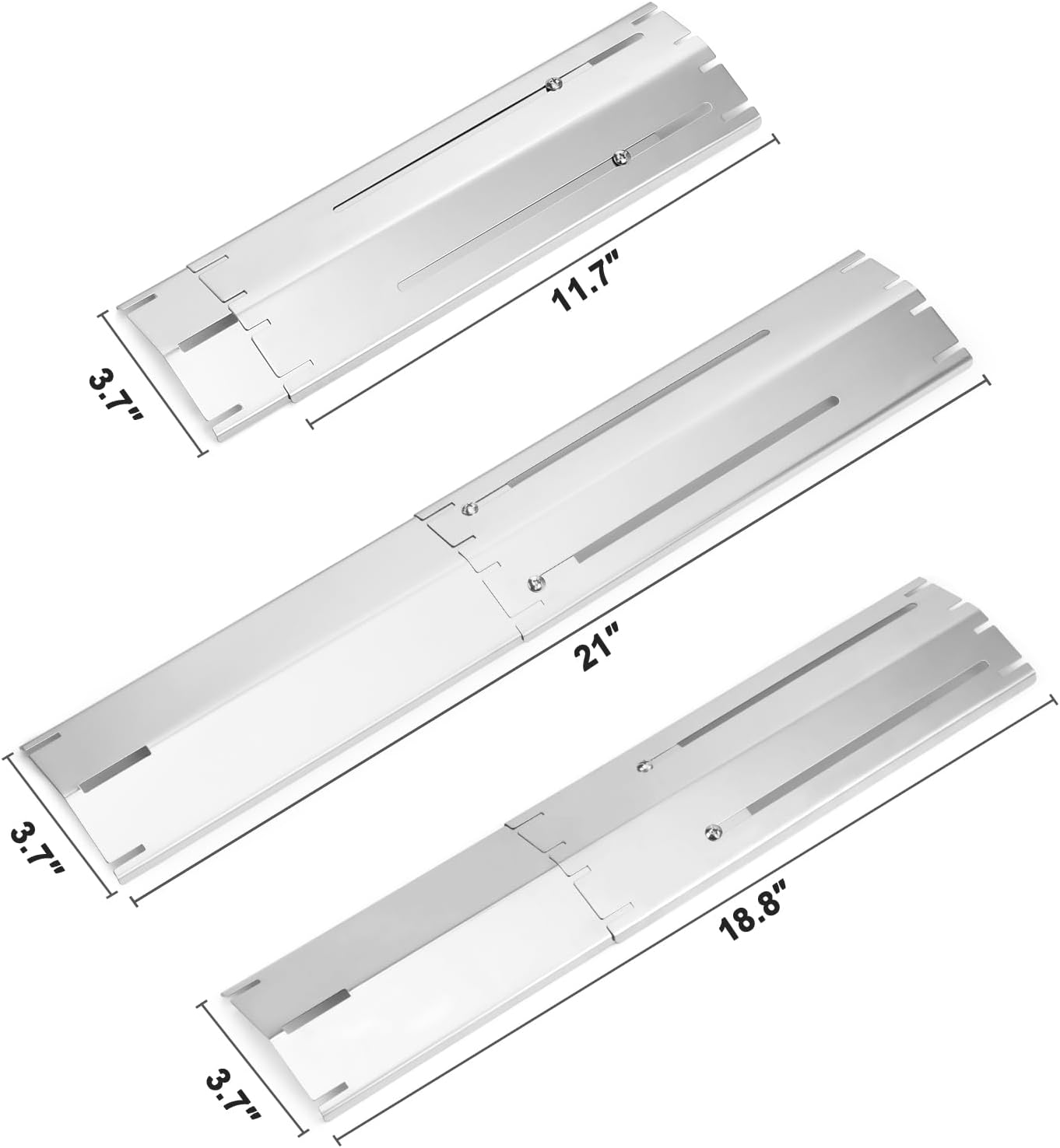 Pzas repuesto parrilla acero inox 11.7-21"