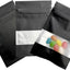 100 Bolsas Mylar Aluminio Negro 2.8x3.9" Con Ventana